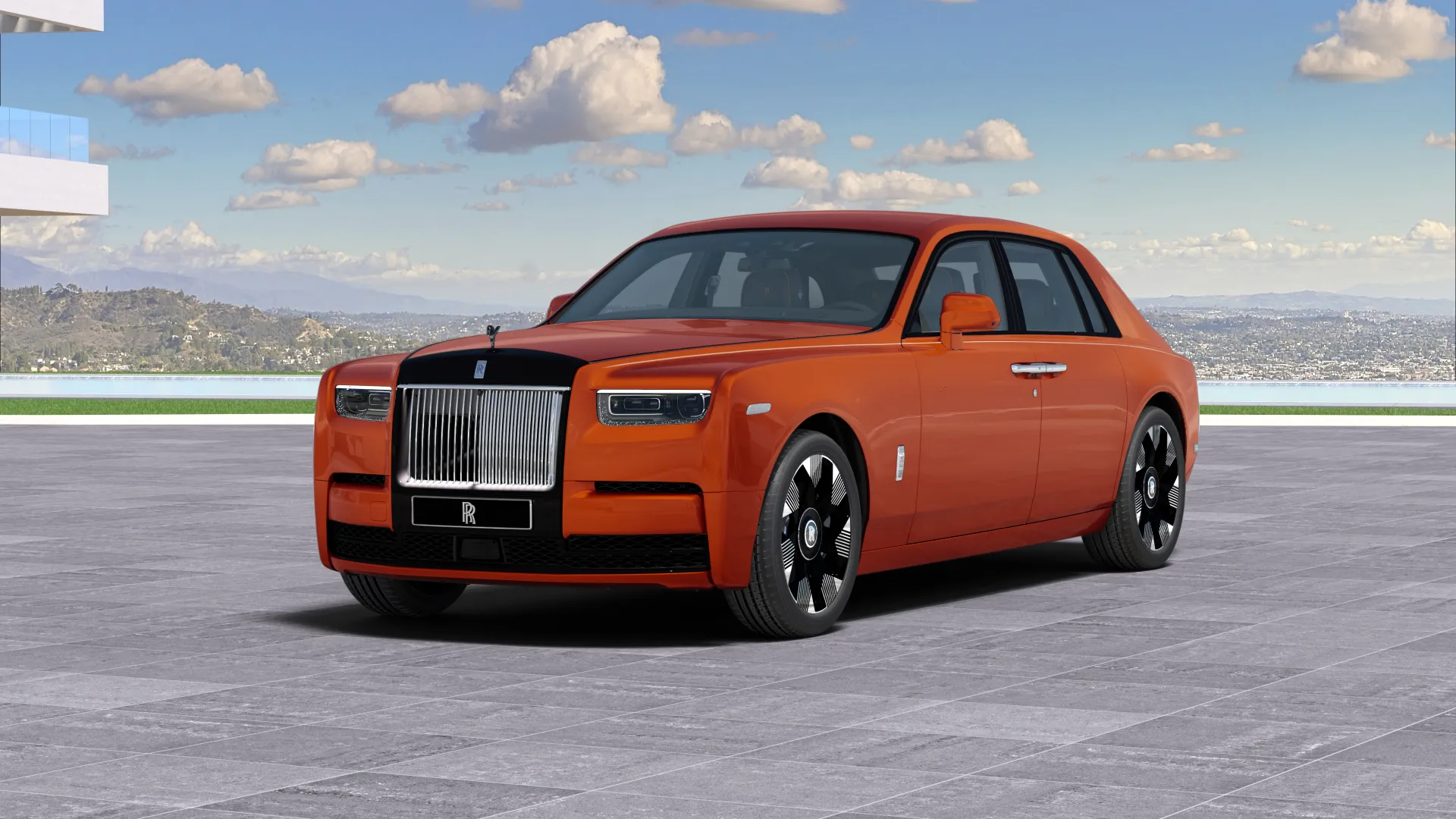 crystal over orange metallic