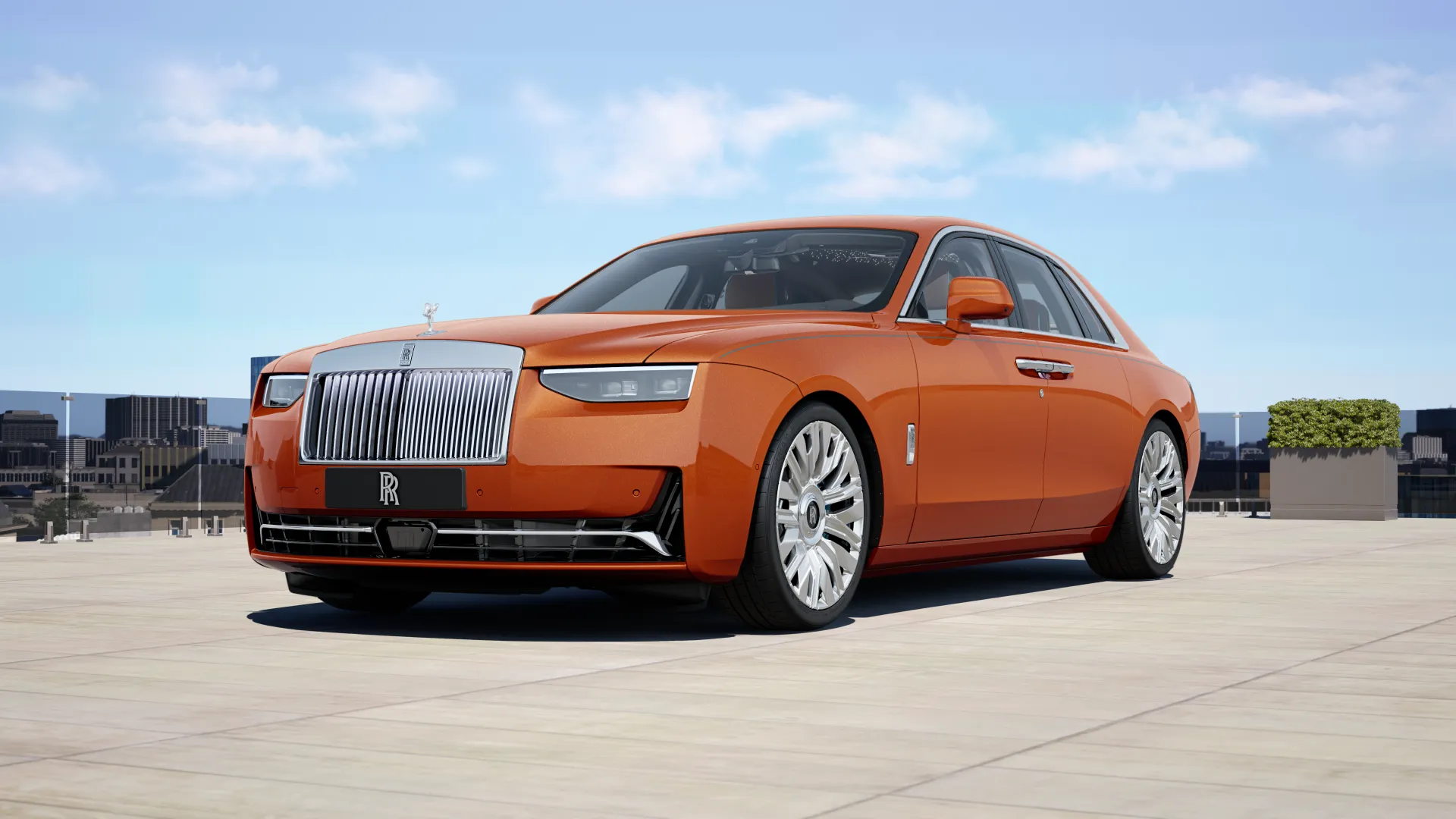 crystal over orange metallic